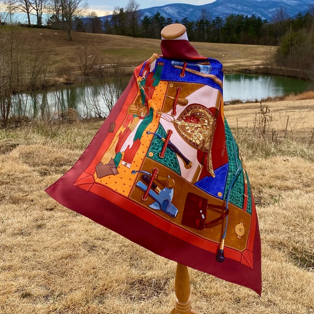 Vintage Hermes Scarf - 35" x 35" - TUIT COIR